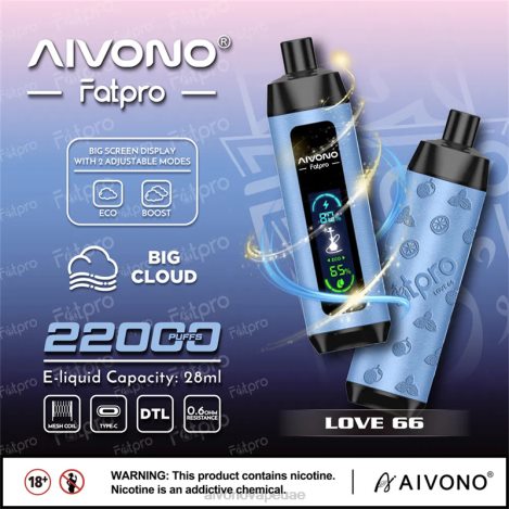 Aivono Fatpro 22000 الحب 66 NX24D66 | Aivono Vape Uae