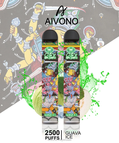 Aivono AIM SNAKE 2500 جليد الجوافة NX24D6307 | Aivono Vape Review