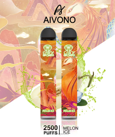 Aivono AIM SNAKE 2500 جليد البطيخ NX24D6311 | Aivono Vape Review
