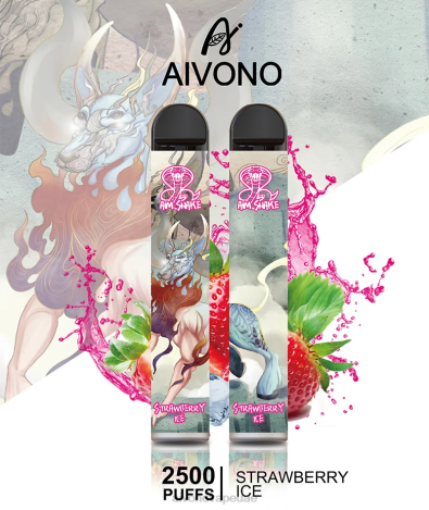 Aivono AIM SNAKE 2500 جليد الفراولة NX24D6319 | Aivono Vape Review