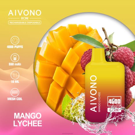 Aivono AIM BOXX 4000 مانجو ليتشي NX24D6216 | Aivono Puffs