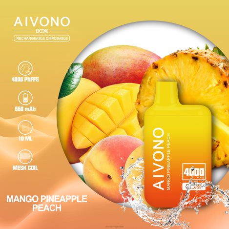 Aivono AIM BOXX 4000 مانجو اناناس خوخ NX24D6219 | Aivono Vape Review