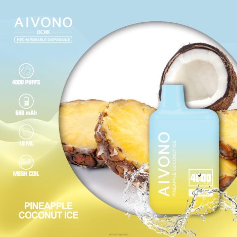 Aivono AIM BOXX 4000 الأناناس وجوز الهند الجليد NX24D6222 | Aivono Vape Uae