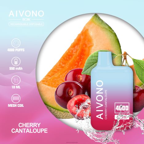 Aivono AIM BOXX 4000 الشمام الكرز NX24D6223 | Aivono Vape Review