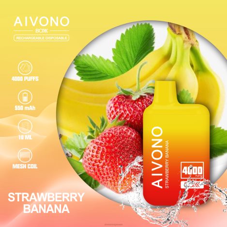 Aivono AIM BOXX 4000 موز فراولة NX24D6231 | Aivono Vape Review