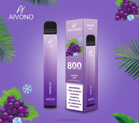 Aivono AIM PLUS 800 جليد العنب NX24D6179 | Aivono Vape Review