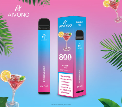 Aivono AIM PLUS 800 عصير الليمون الوردي NX24D6191 | Aivono Vape Review