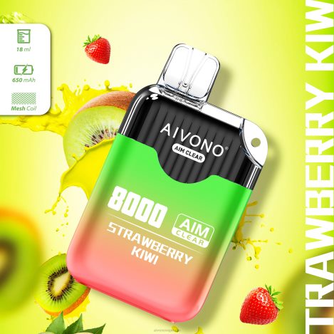 Aivono AIM CLEAR 8000 كيوي فراولة NX24D6210 | Aivono Vape Uae