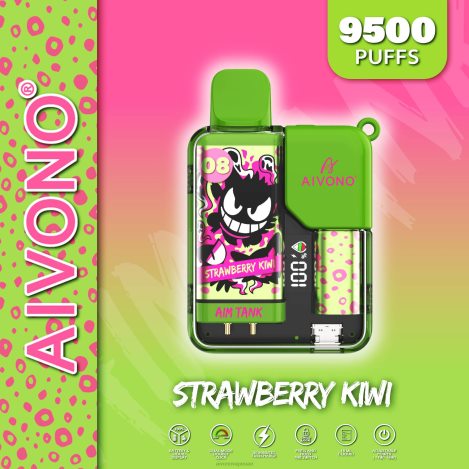 Aivono AIM TANK 9500 كيوي فراولة NX24D647 | Aivono Vape Review